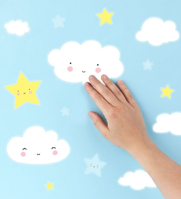 Stickers para pared. Nubes. 28 piezas. - Image 2