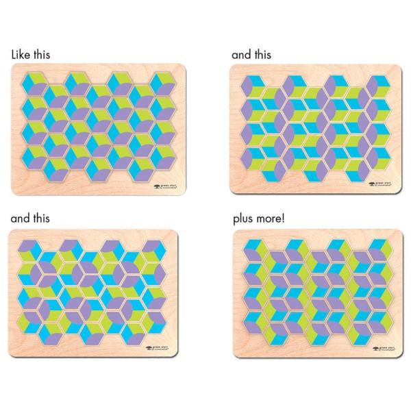 Juego de creación de patrones con hexágonos. - Image 2