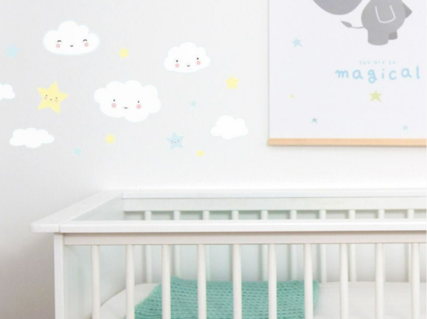 Stickers para pared. Nubes. 28 piezas. - Image 3