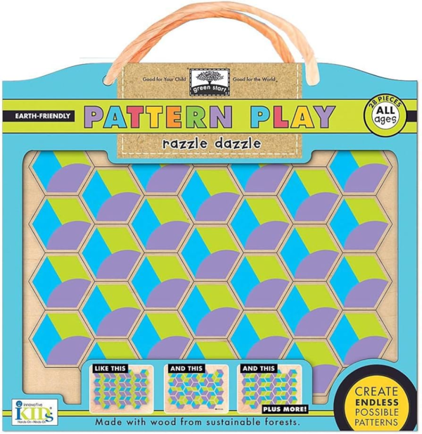 Juego de creación de patrones con hexágonos.